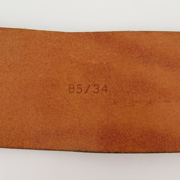 Just Cavalli Women 34 Brown Leather Wide Belt Boho Western Italy Roberto Cavalli - Picture 10 of 14